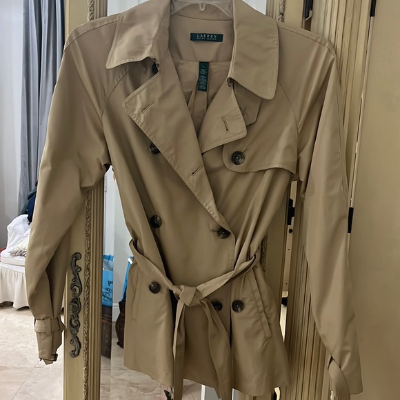 Ralph Lauren Coat Khaki Ladies Large